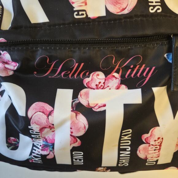 ROBIN RUTH x Hello Kitty Backpack Black Tokyo City Cherry Blossom Rare Find main image 10